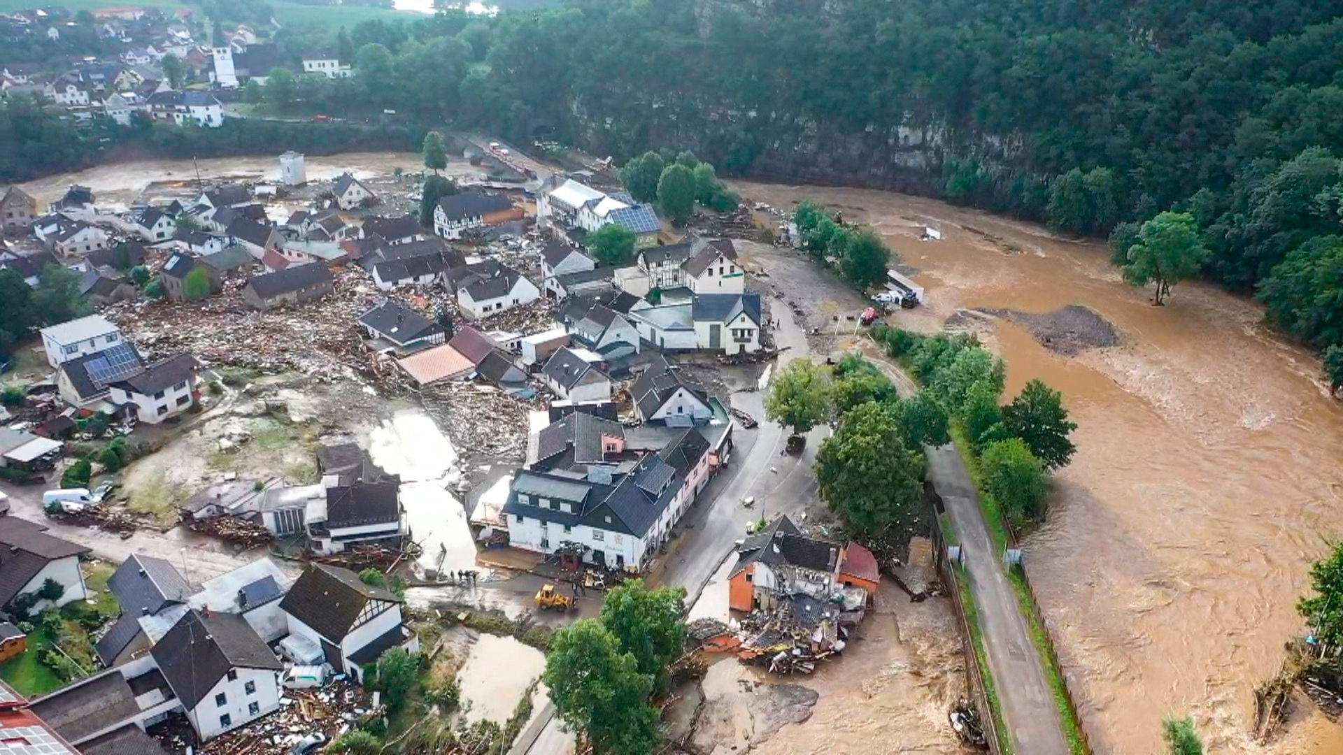What caused flooding in Germany?