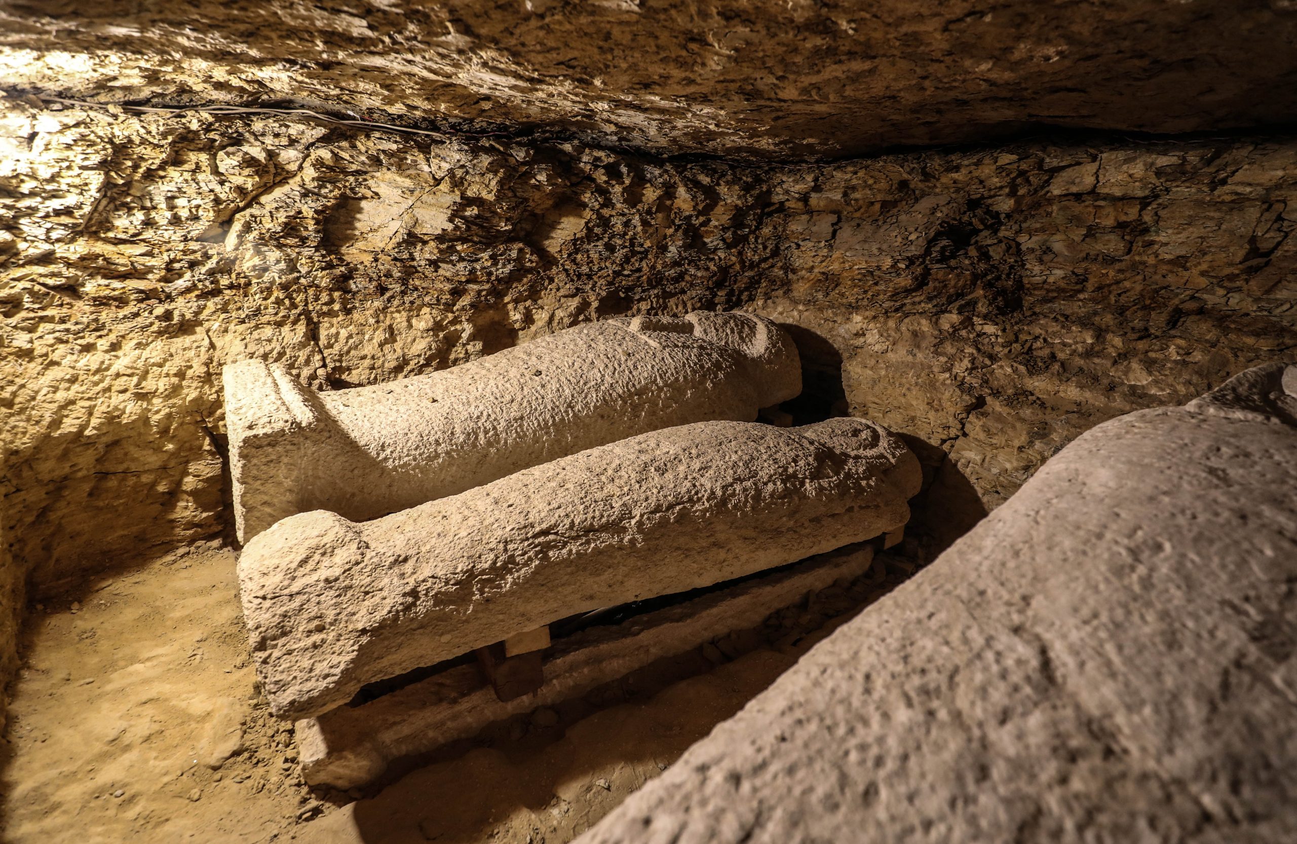 Egypt finds treasure trove of over 100 sarcophagi