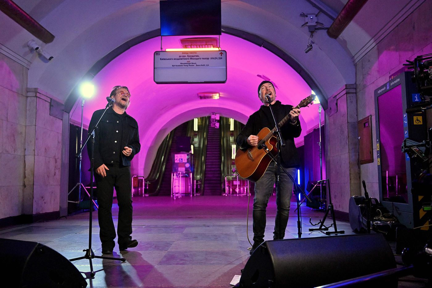 Song for solidarity: After Pink Floyd song release, U2 performs at bomb shelter in Ukraine