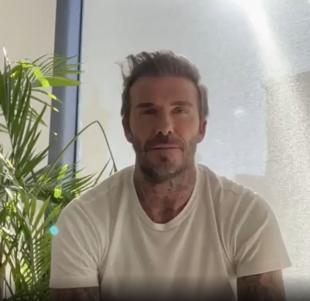 David Beckham hands over Instagram handle to Ukrainian doctor in Kharkiv