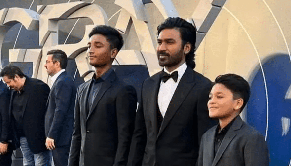Dhanush attends ‘The Gray Man’ premiere with sons, see pics