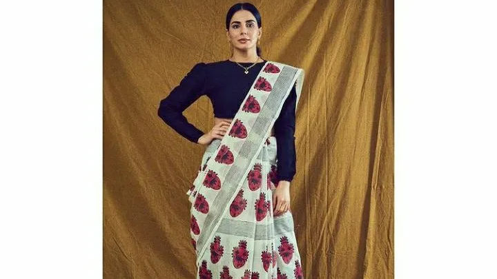 Graphic print sarees will blow your mind and the trend is here to stay