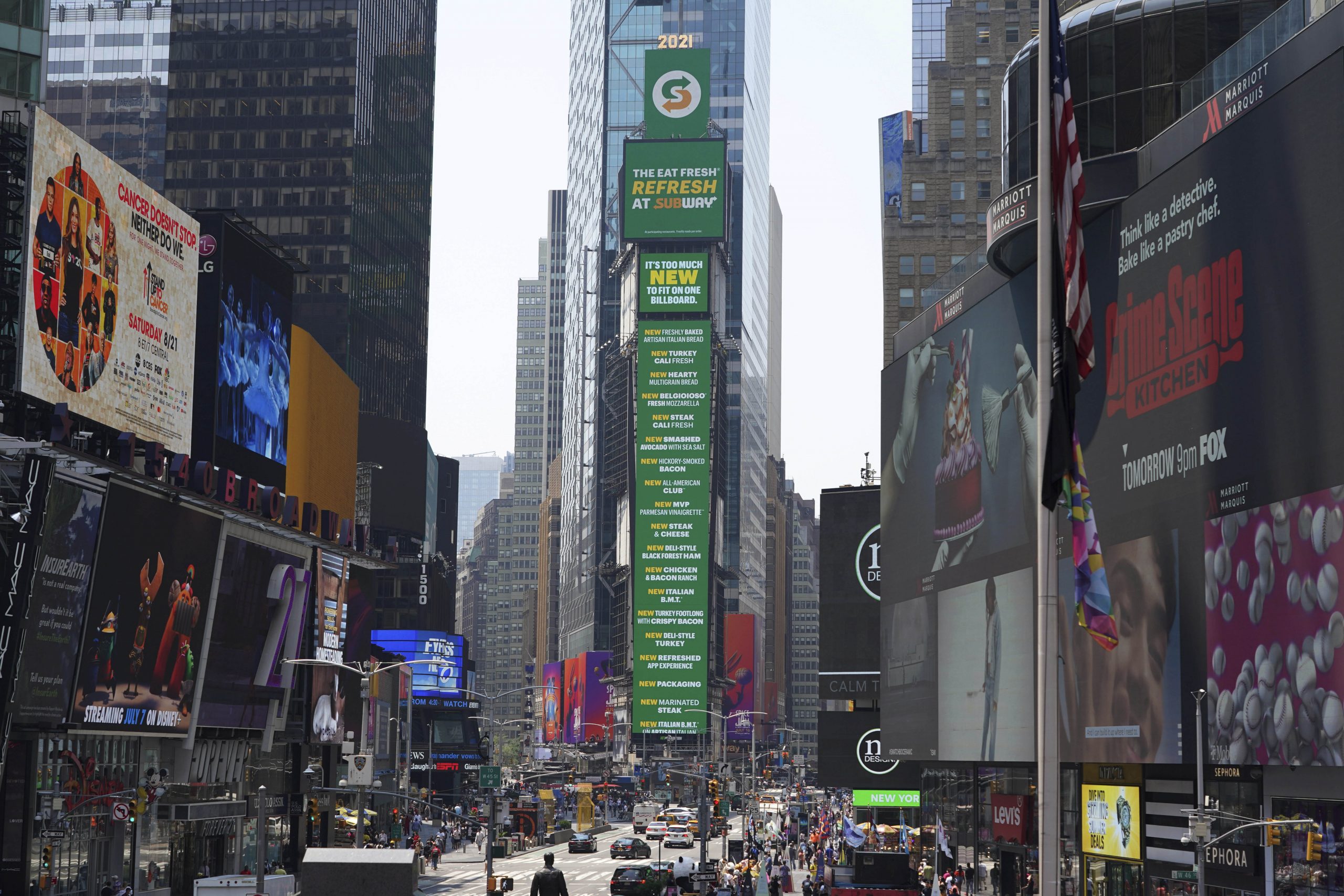 Biggest tricolour unfurled at NYC’s Times Square to mark India’s 75th I-Day