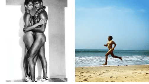 Milind Soman goes nude again, this time on the beach