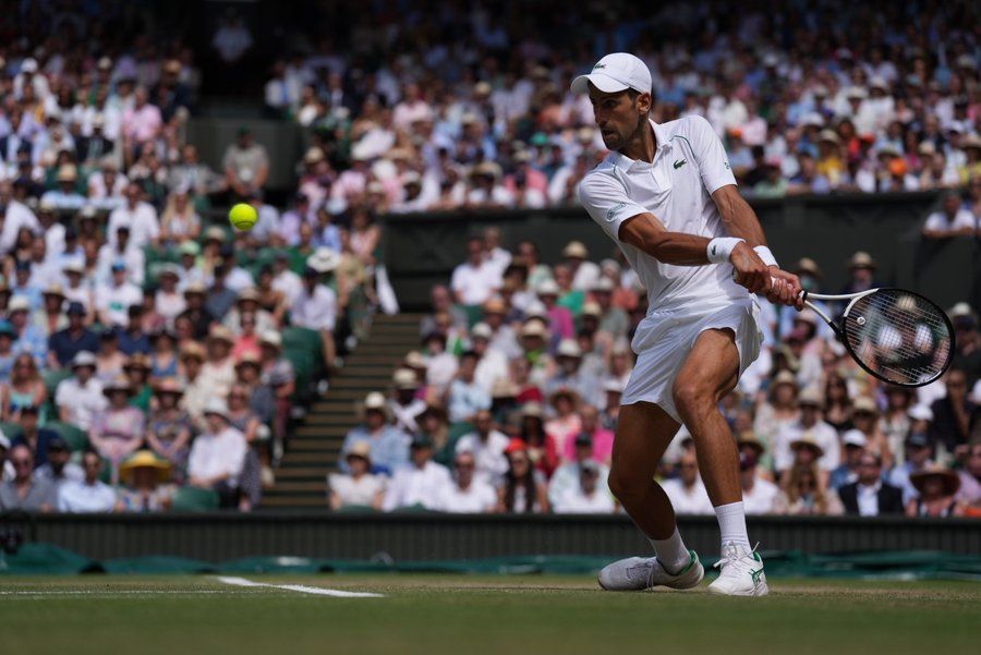 Wimbledon final: Djoko gets help from netcord to break Kyrgios for 1st time