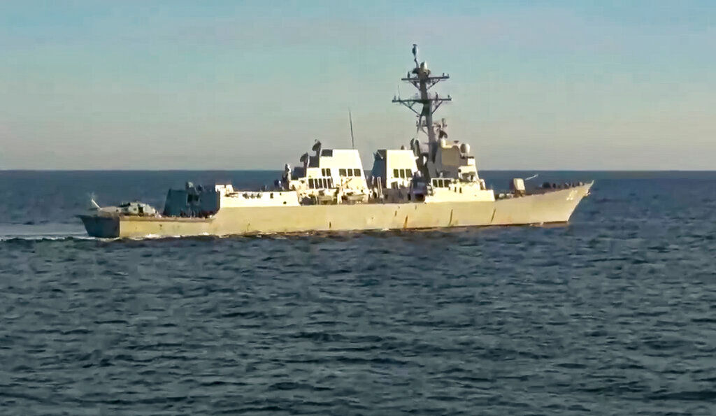 Russia says its warship prevented US destroyer from intruding territorial waters