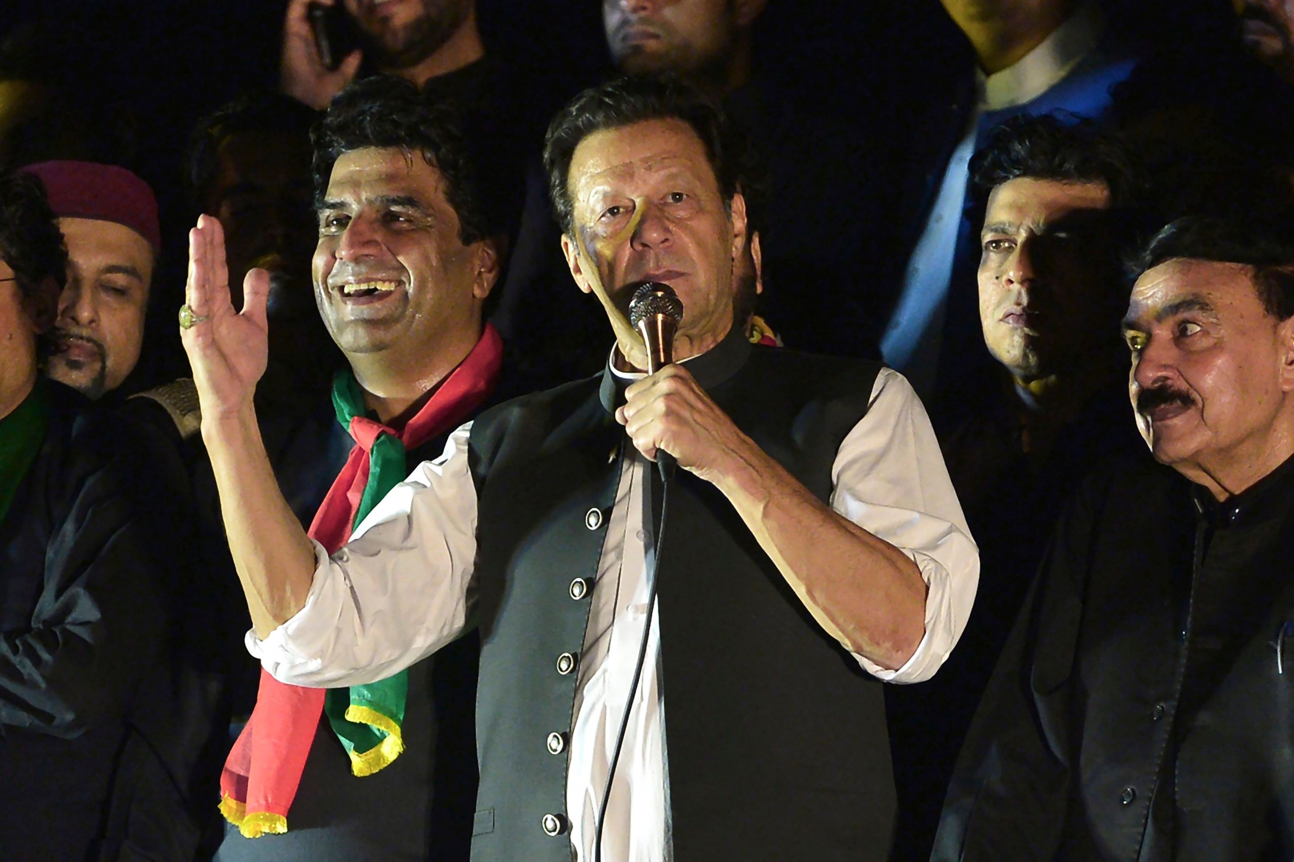 Why was Imran Khan marching in Wazirabad?