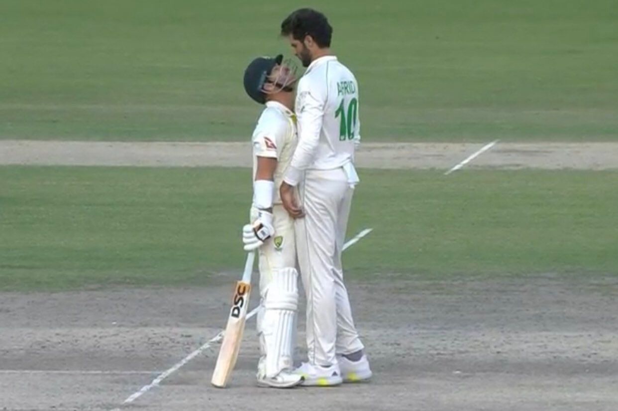 Watch: David Warner, Shaheen Afridi’s hilarious standoff in Lahore Test