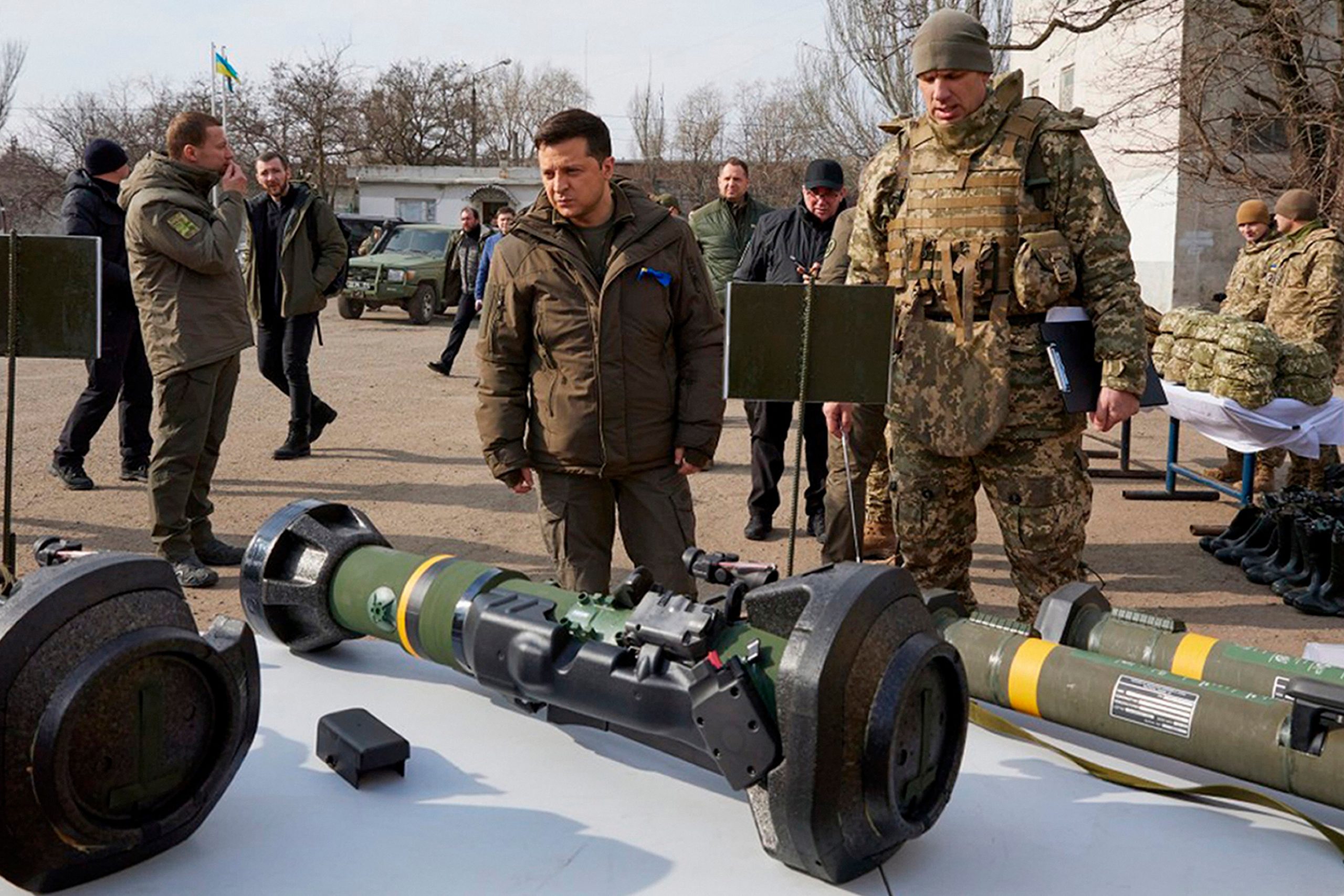 Ukraine introduces martial law, air raid sirens sound off in Kyiv