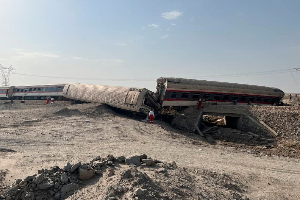 At least 17 dead, 50 injured after train derails in east Iran; rescue underway