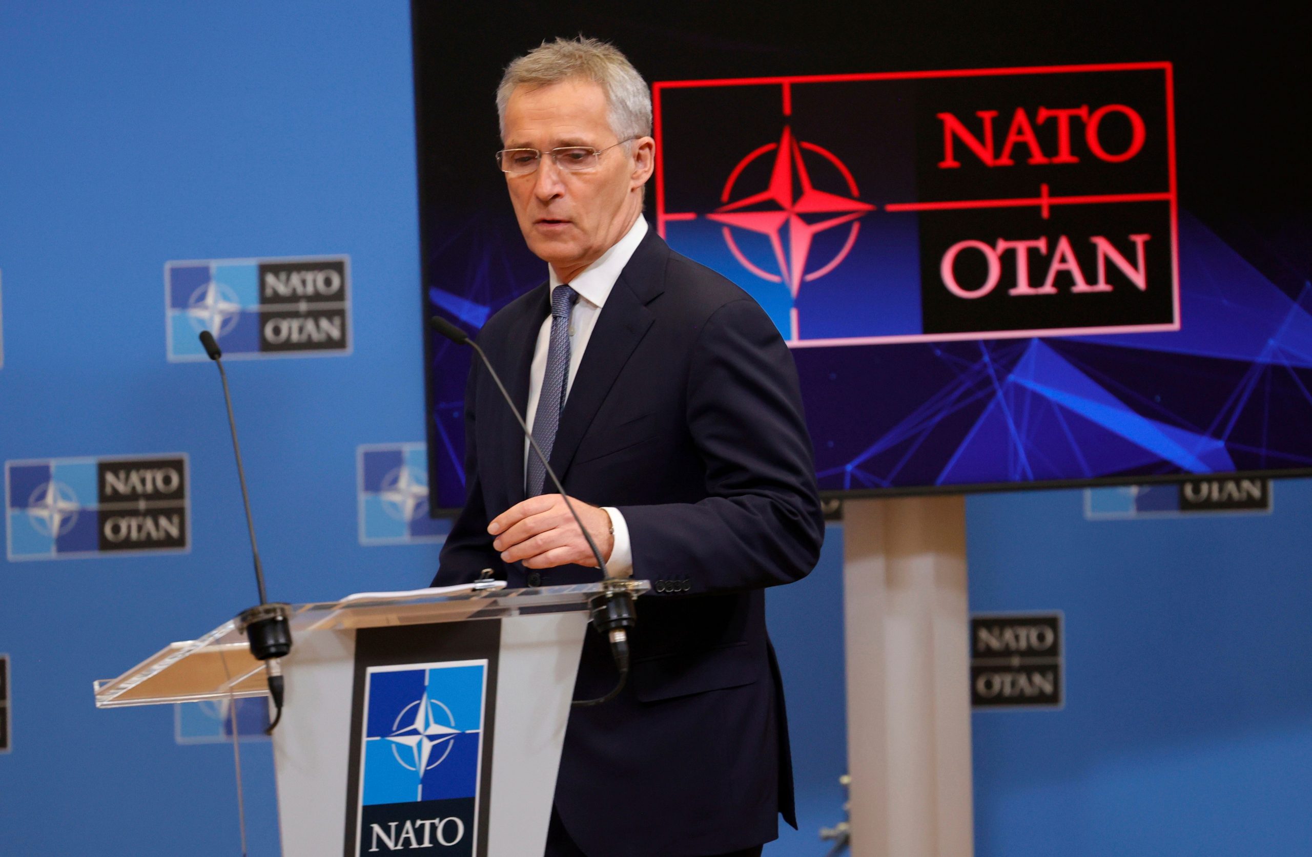 Russian troops ‘not withdrawing but repositioning’ in Ukraine: NATO