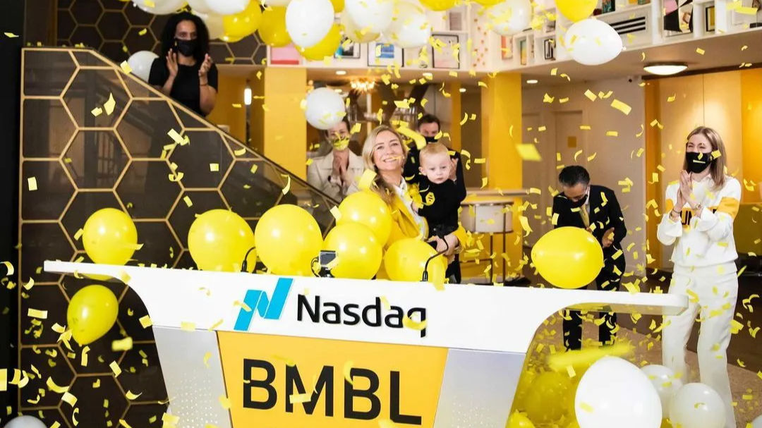 Bumble CEO makes Wall Street debut with baby on her hip, becomes rare female billionaire
