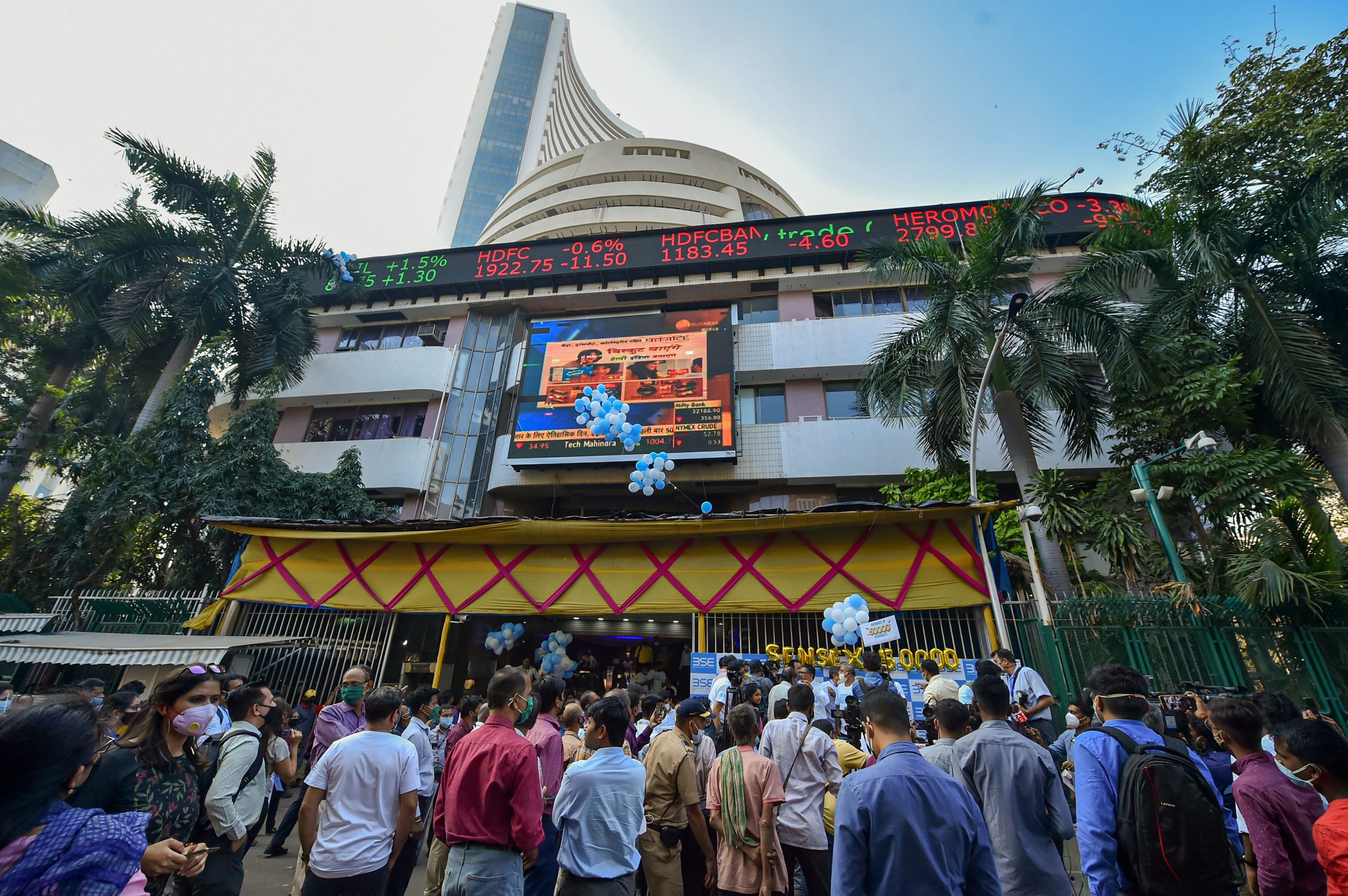 What propelled Sensex past the 55,000 mark