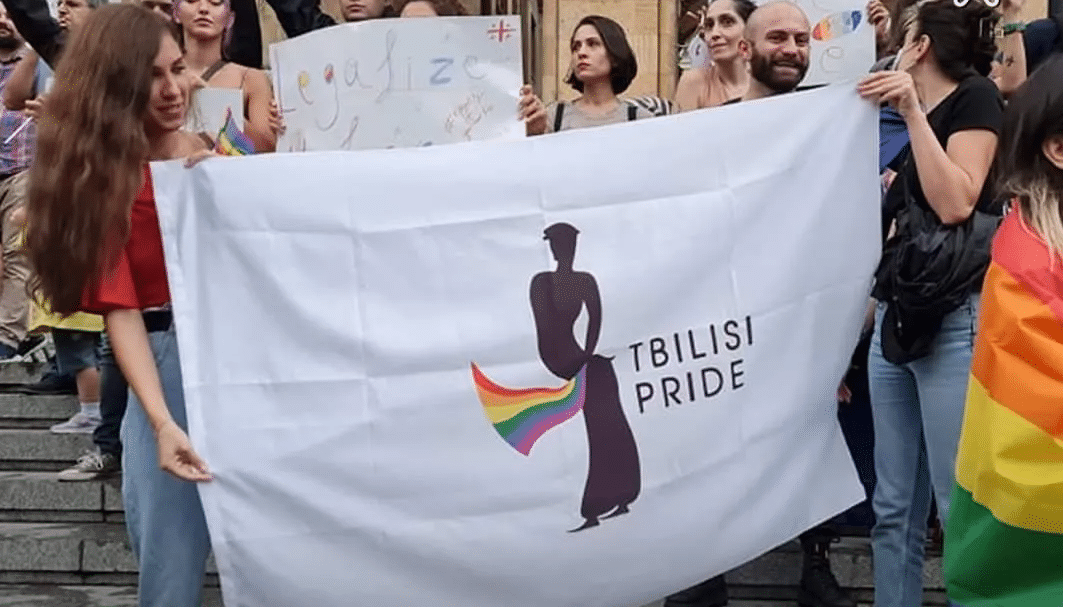 Tbilisi Pride: Protestors rally in Georgia to denounce the attack on LGBTQ activists