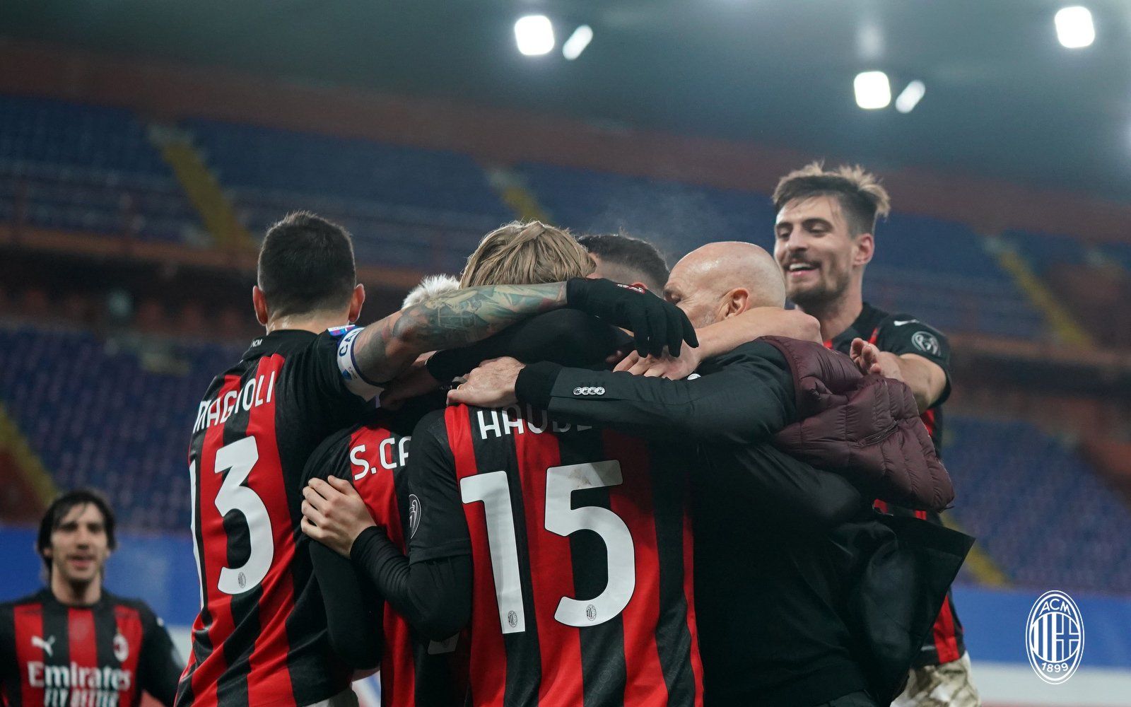 AC Milan maintain five-point Serie A lead at Sampdoria, Napoli go third