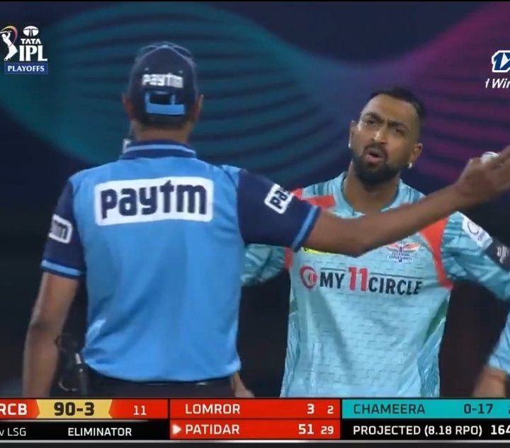 Watch: Pandya, KL Rahul in heated arguement with umpire over no ball call