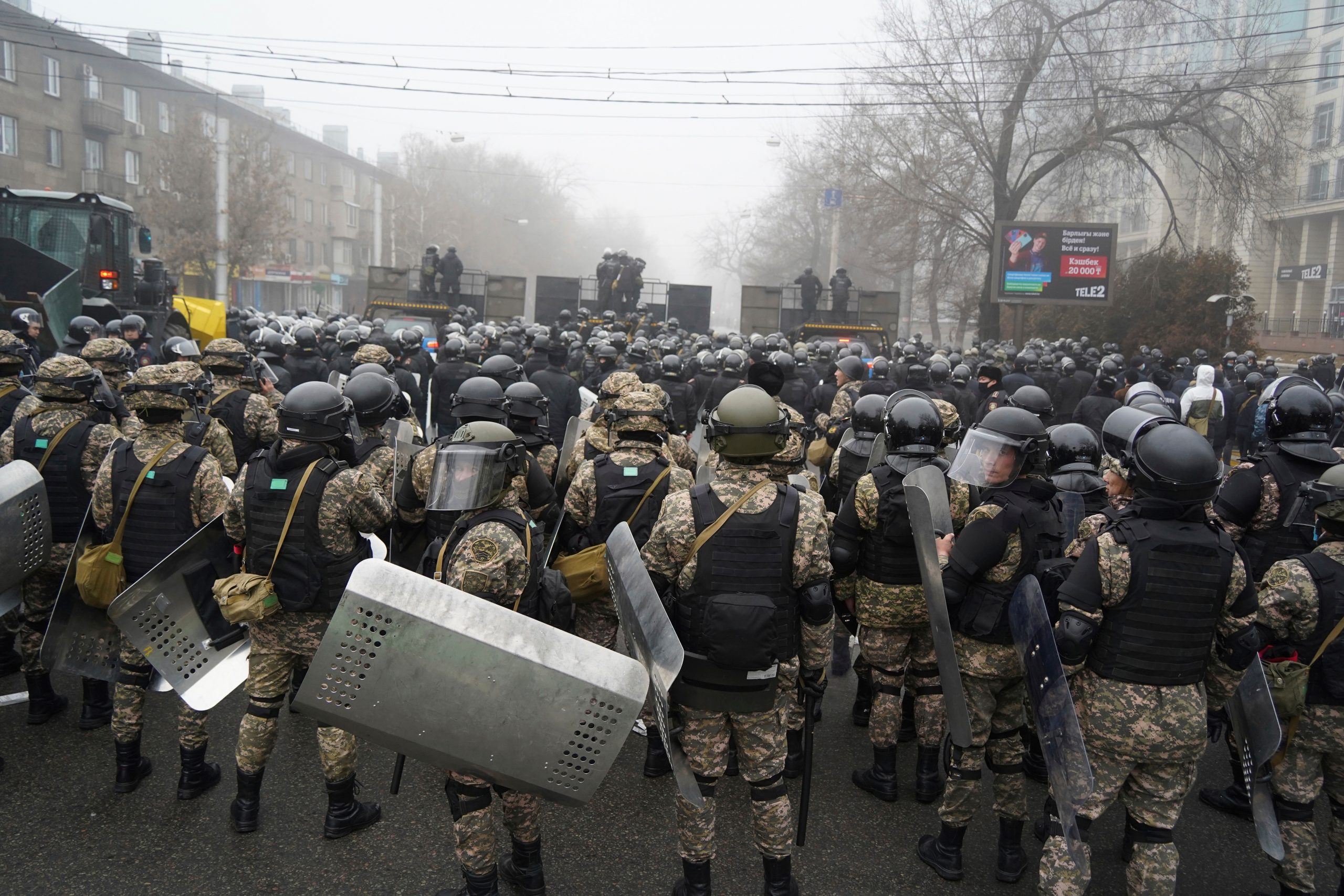 Dozens of protesters, 12 police dead in Kazakhstan protests