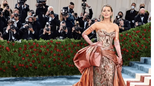 Met Gala 2022: Watch Blake Lively’s dress transform as she channels Statue of Liberty