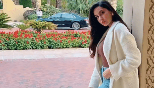 Nora Fatehi flaunts all-white blazer look on Instagram, pictures go viral