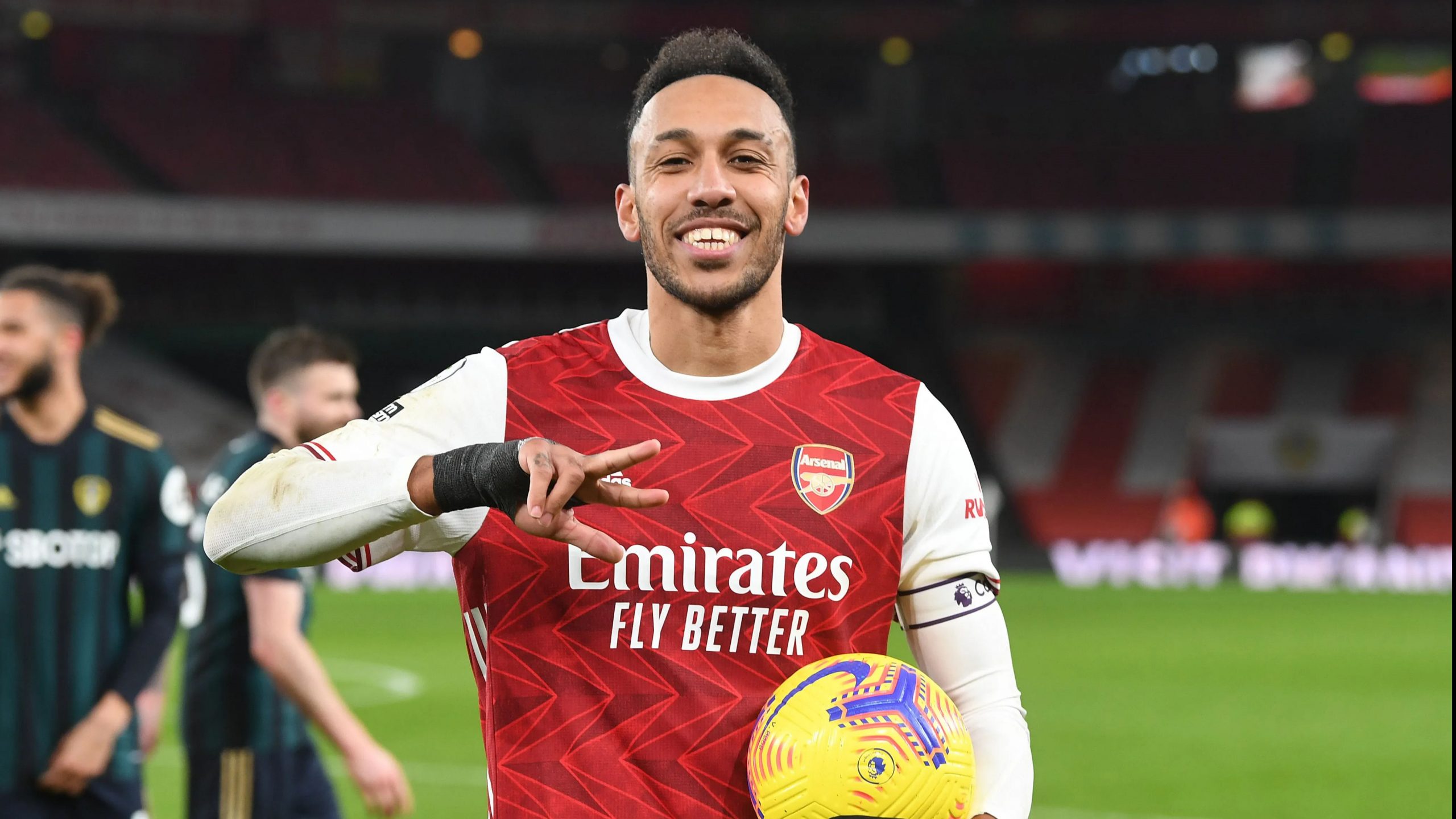 Aubameyang grabs first PL hattrick as Arsenal hold off Leeds’ late-charge