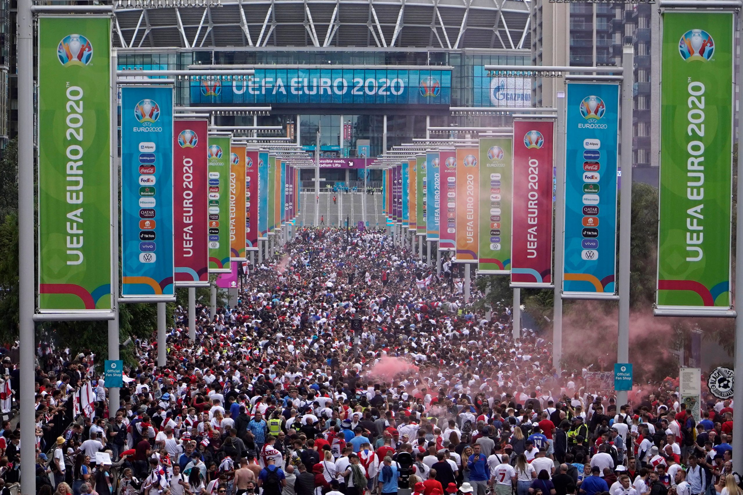 Ahead of Euro 2020 final, fan frenzy at Wembley and other parts of London