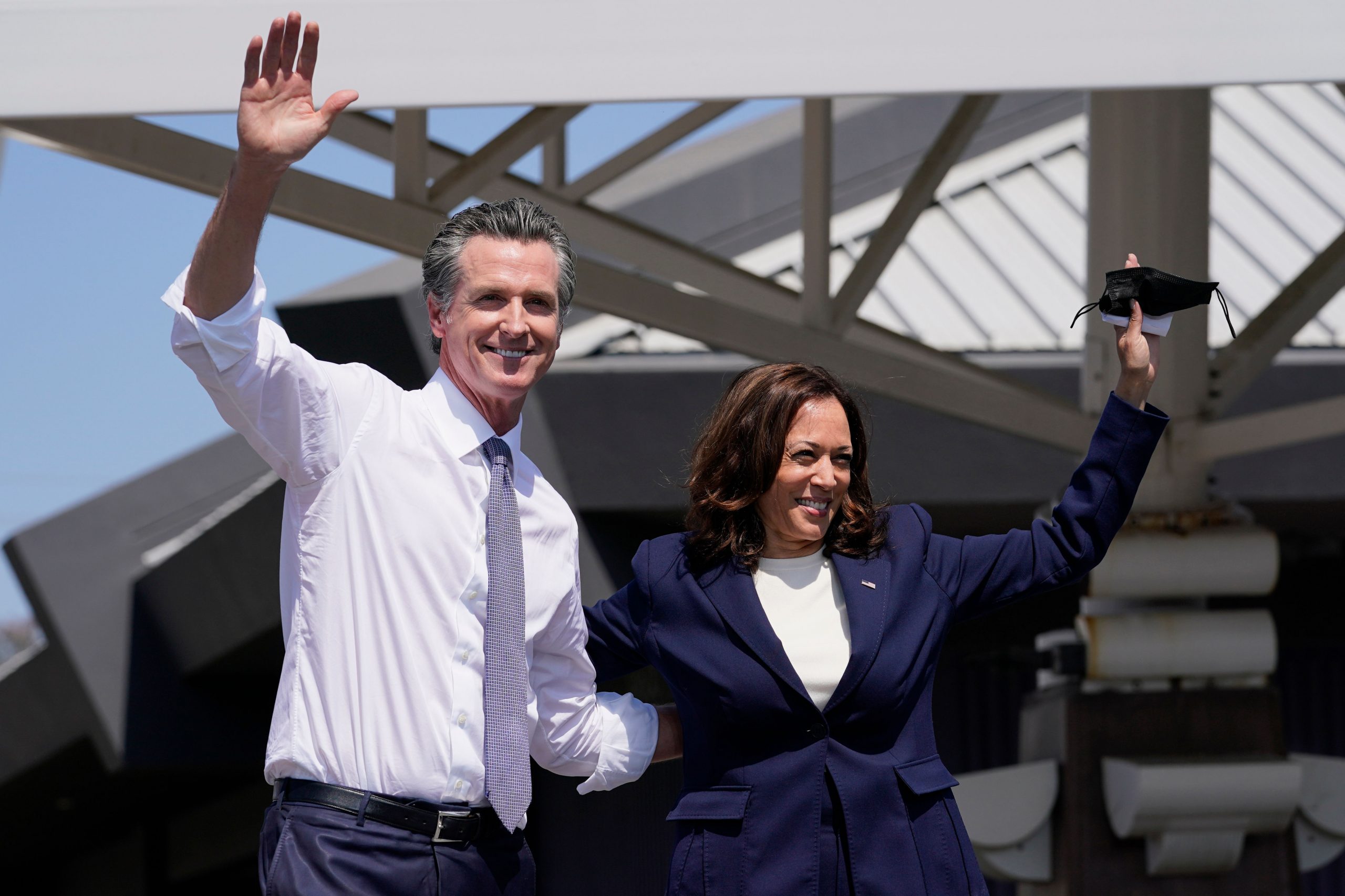 VP Harris rallies with California governor Newsom ahead of recall elections
