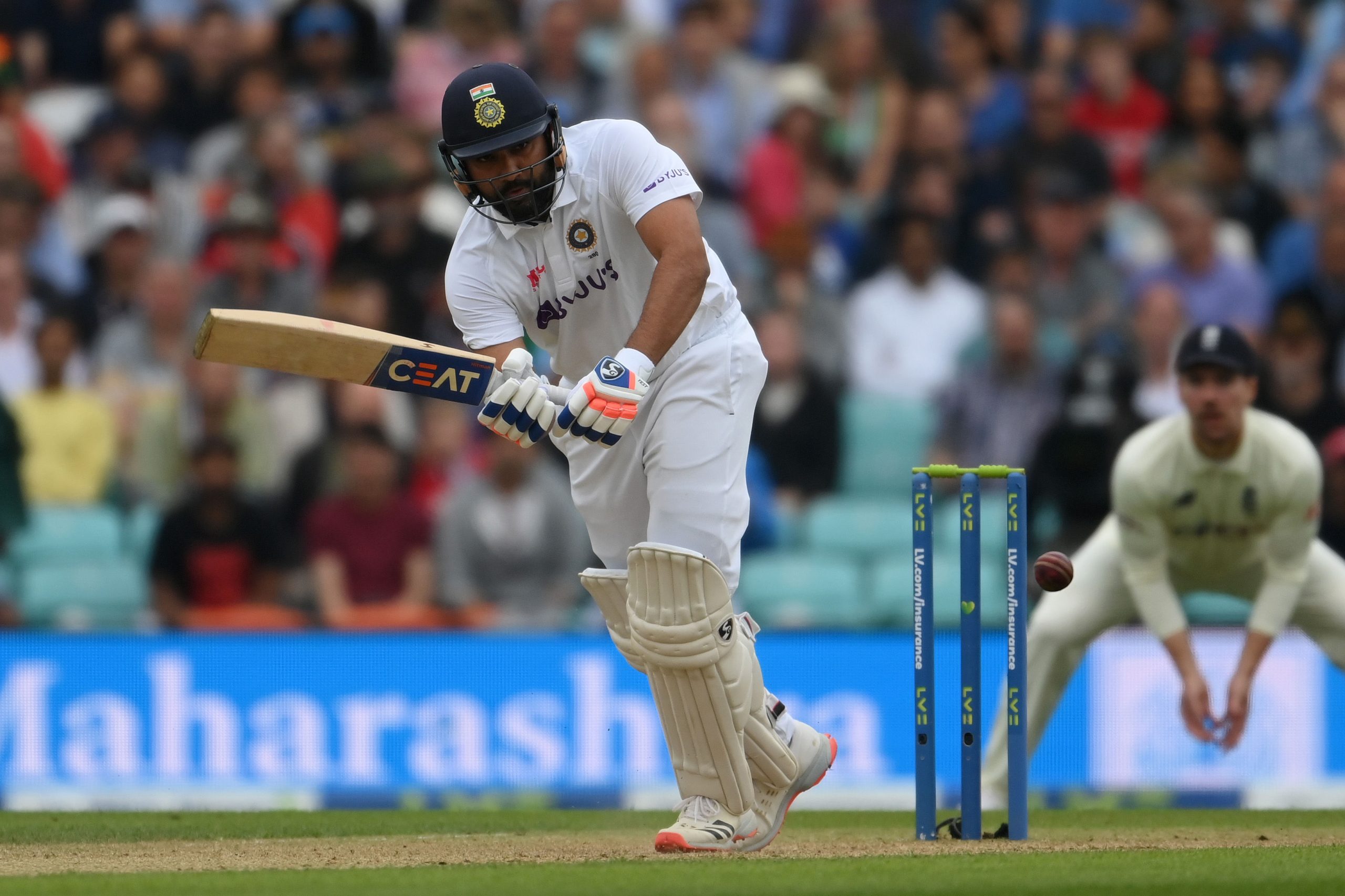4th Test: Rohit Sharma brings up eighth Test century, first away from home