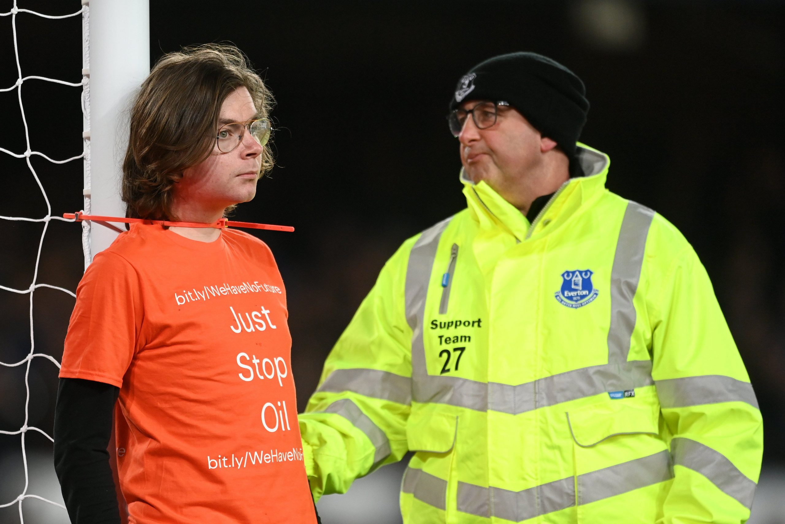 Who is Louis Mckechnie, the protester who interrupted Everton-Newcastle match?