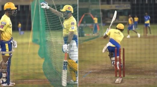 Watch: MS Dhonis inputs enable CSK youngster hit towering sixes