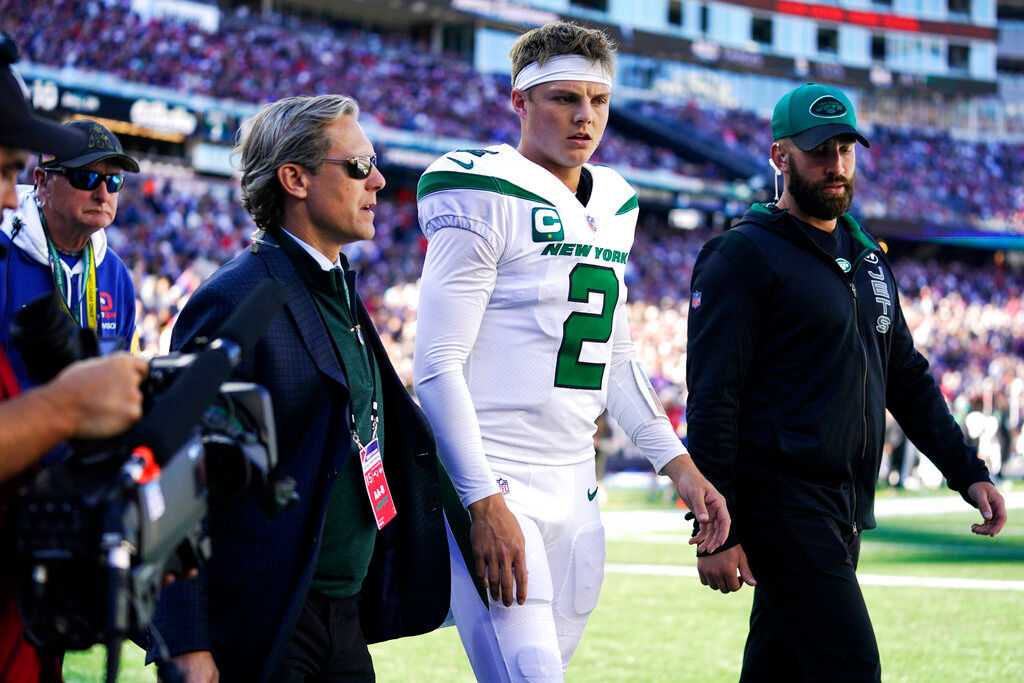 NFL: New York Jets QB Zach Wilson sidelined after spraining knee ligament