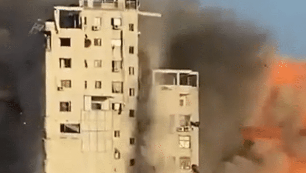 Old Gaza clip being shared as Russian attack on Ukraine defence ministry