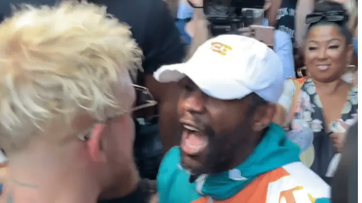 Watch | ‘Got your hat,’ yells YouTuber Jake Paul during brawl with Floyd Mayweather