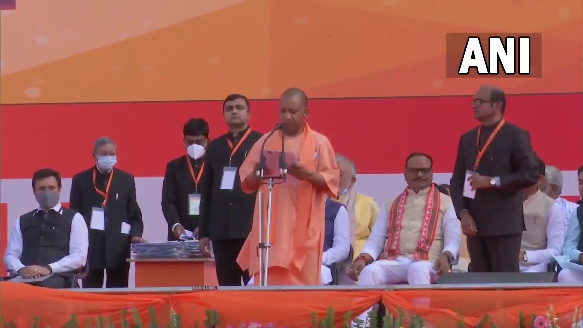 BJP’s Yogi Adityanath takes oath as Uttar Pradesh CM for second term