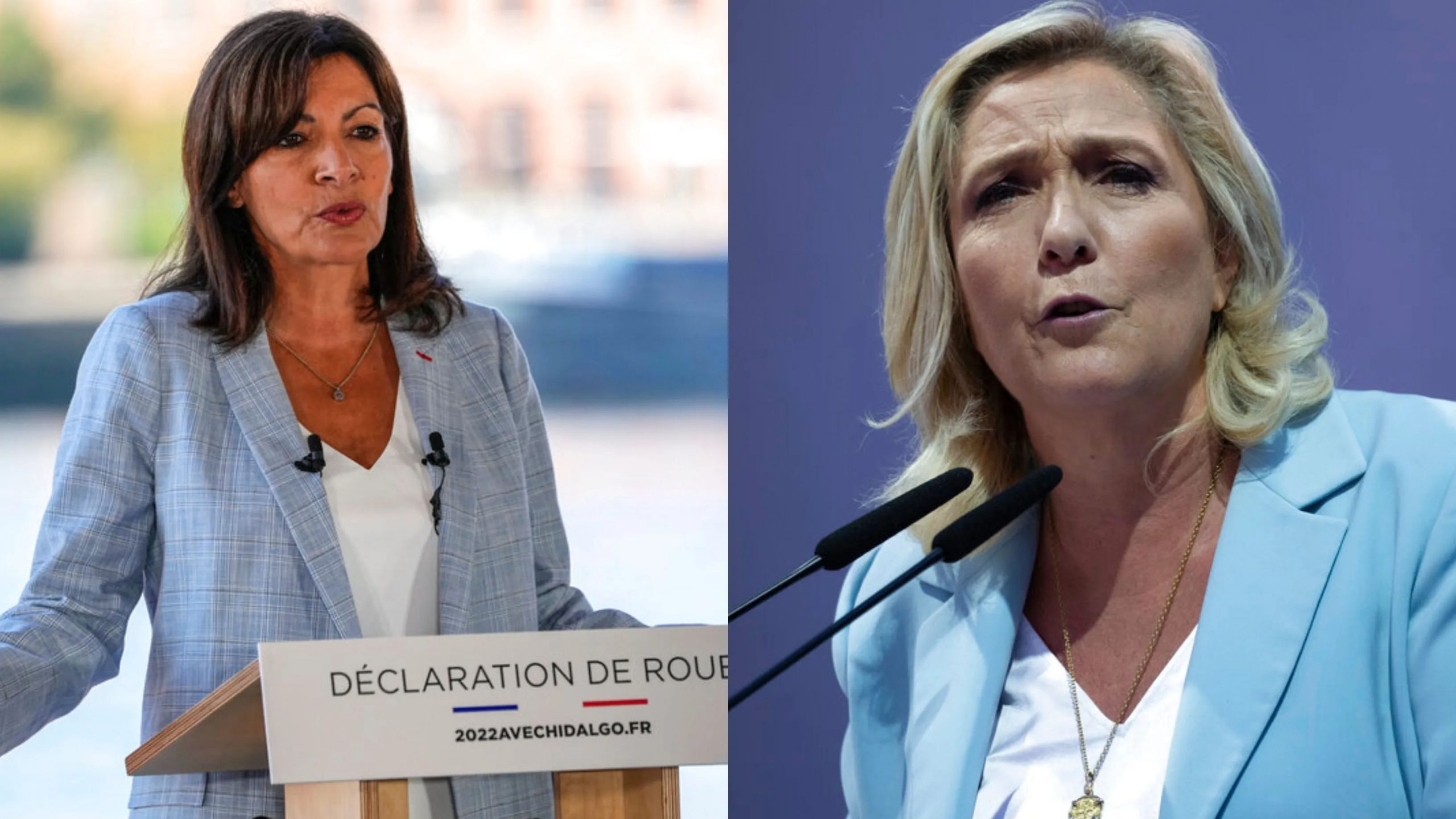 Marine Le Pen, Anne Hidalgo seek to become France’s 1st female president