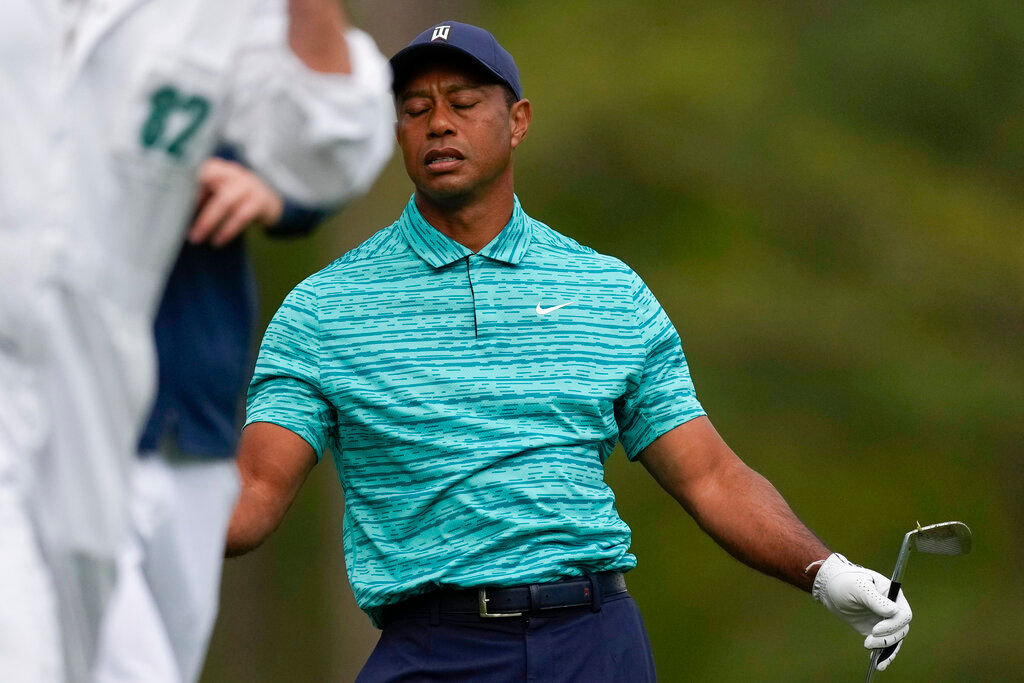 Tiger Woods’ second round at Masters Tournament marked by inconsistency