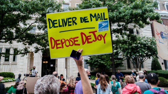 As mail-in vote row intensifies in US, protesters give wake-up call to Postmaster General