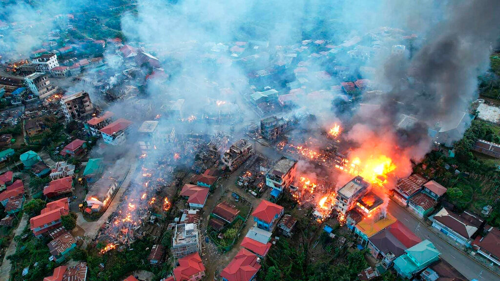 More than 160 homes razed in Myanmar, army shelling blamed