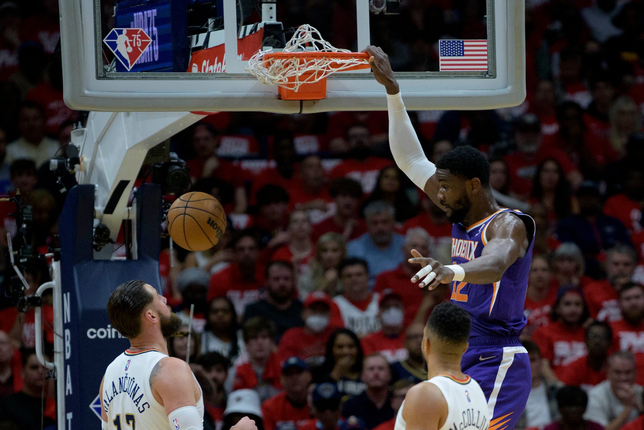NBA: Pelicans rout Suns without Devin Booker, Playoff tied at 2-2