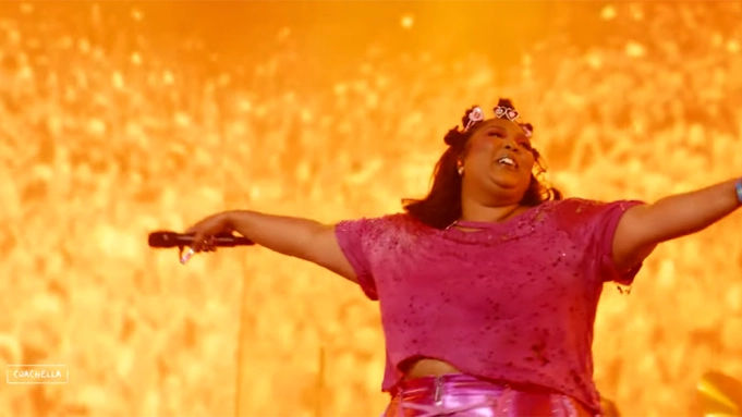 Lizzo Performs with Harry Styles at Coachella Weekend 2
