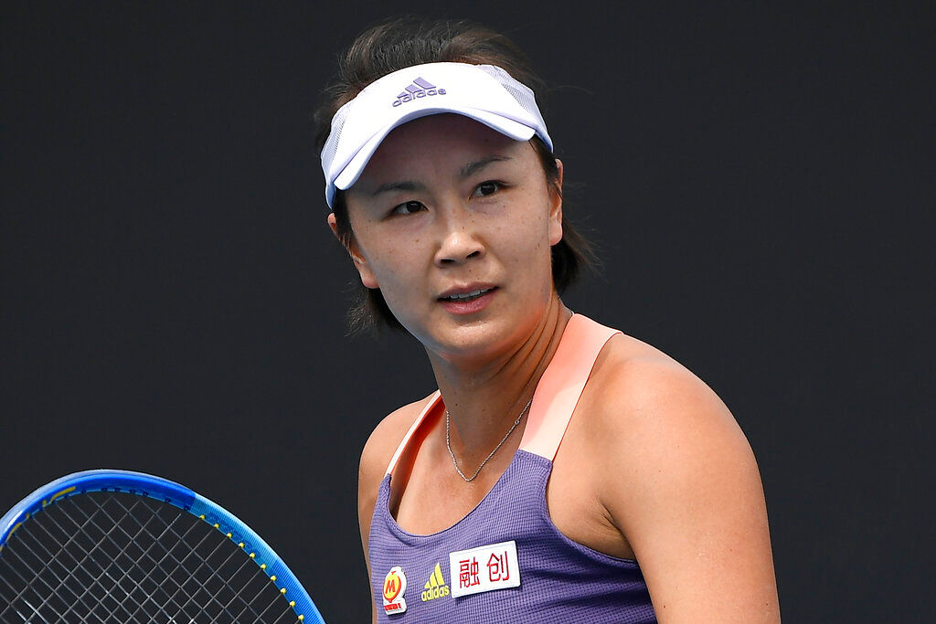 International Olympic Committee head meets with tennis player Peng Shuai