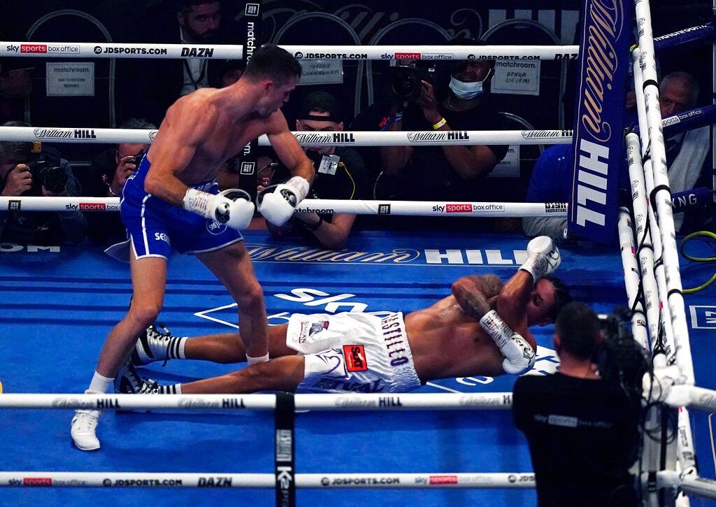 Lenin Castillo taken to hospital after being knocked out by Callum Smith