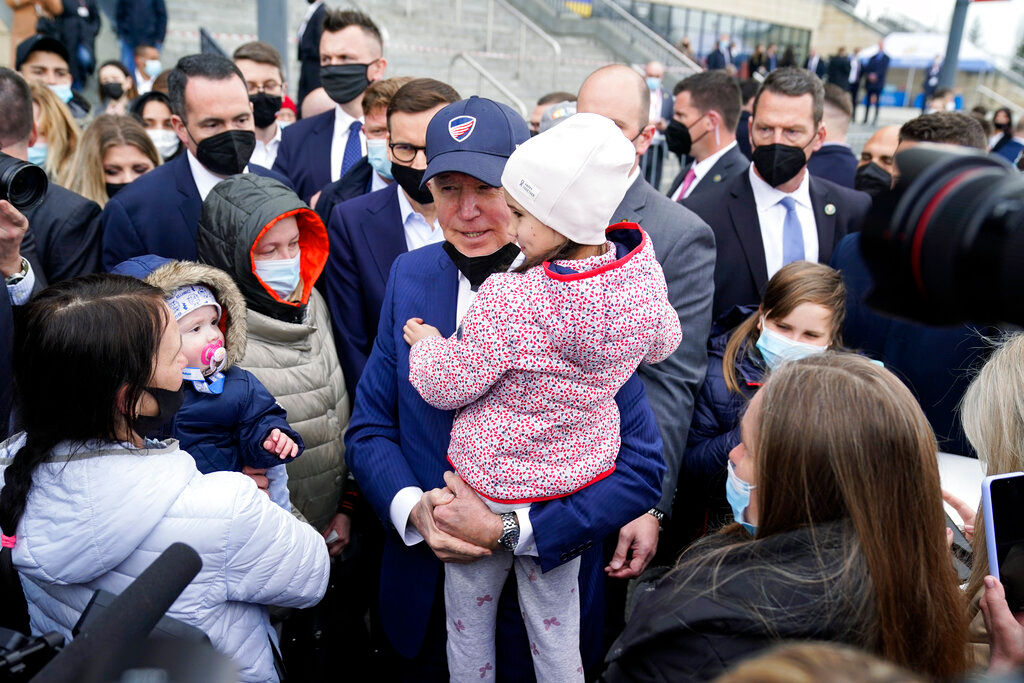 US President Joe Biden awed by resolve of Ukrainian refugees in Poland