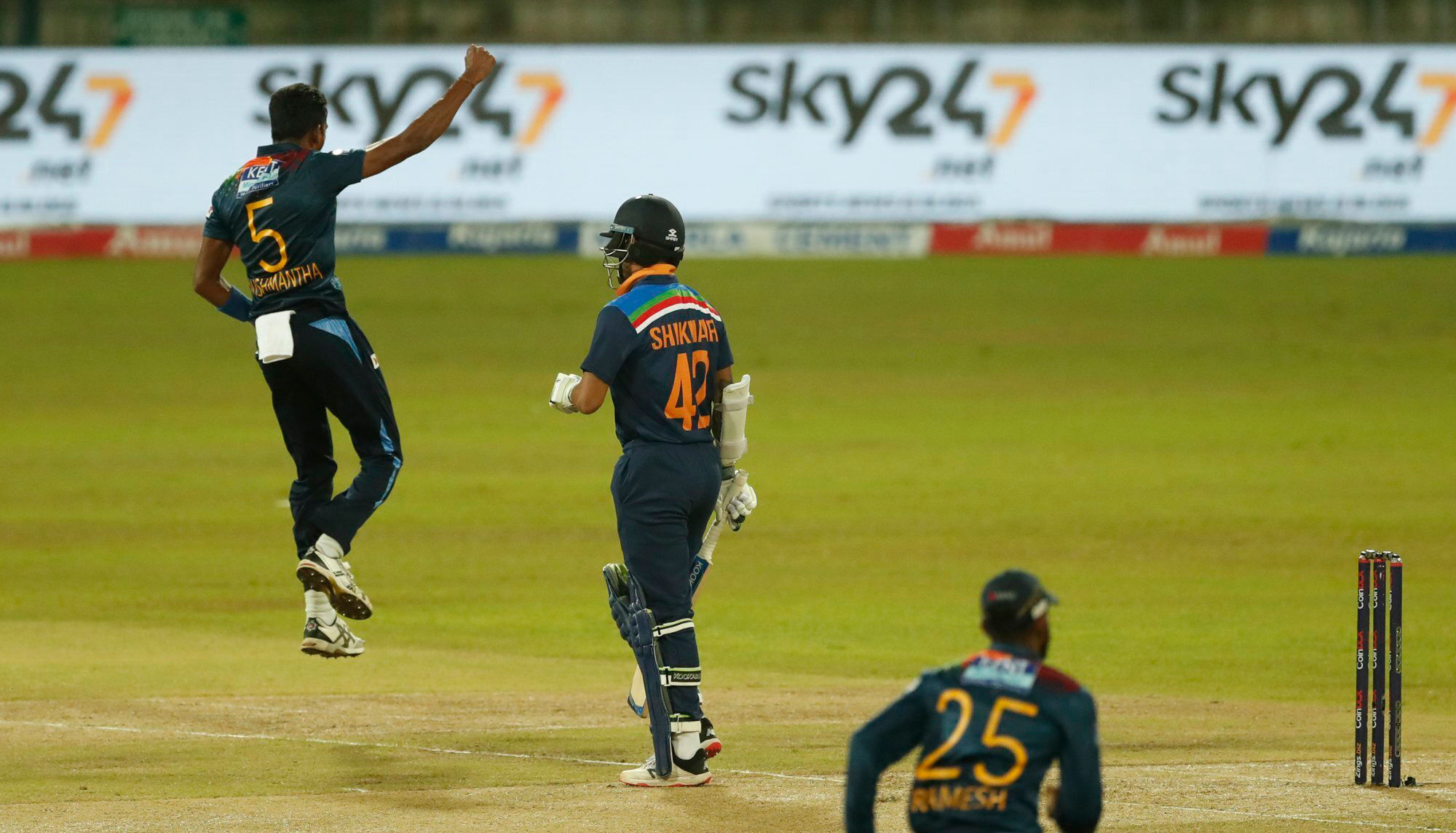 3rd T20I: India score 81/8 in 20 overs against Sri Lanka