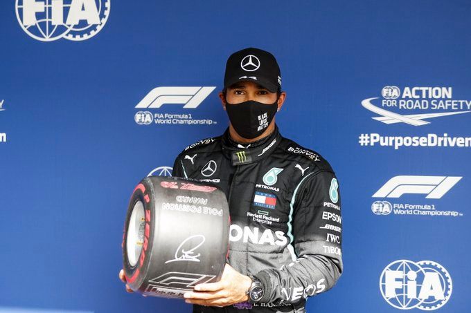 Record-seeking Lewis Hamilton claims last-gasp pole in Portugal Grand Prix