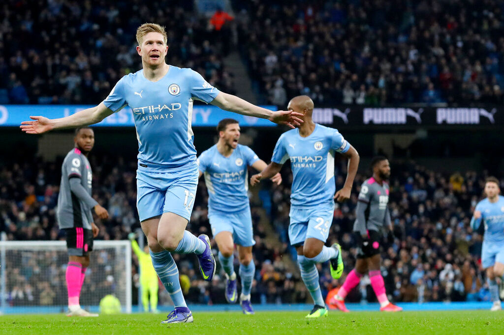 Pep Guardiola says De Bruyne nearing his best after Leicester hammering