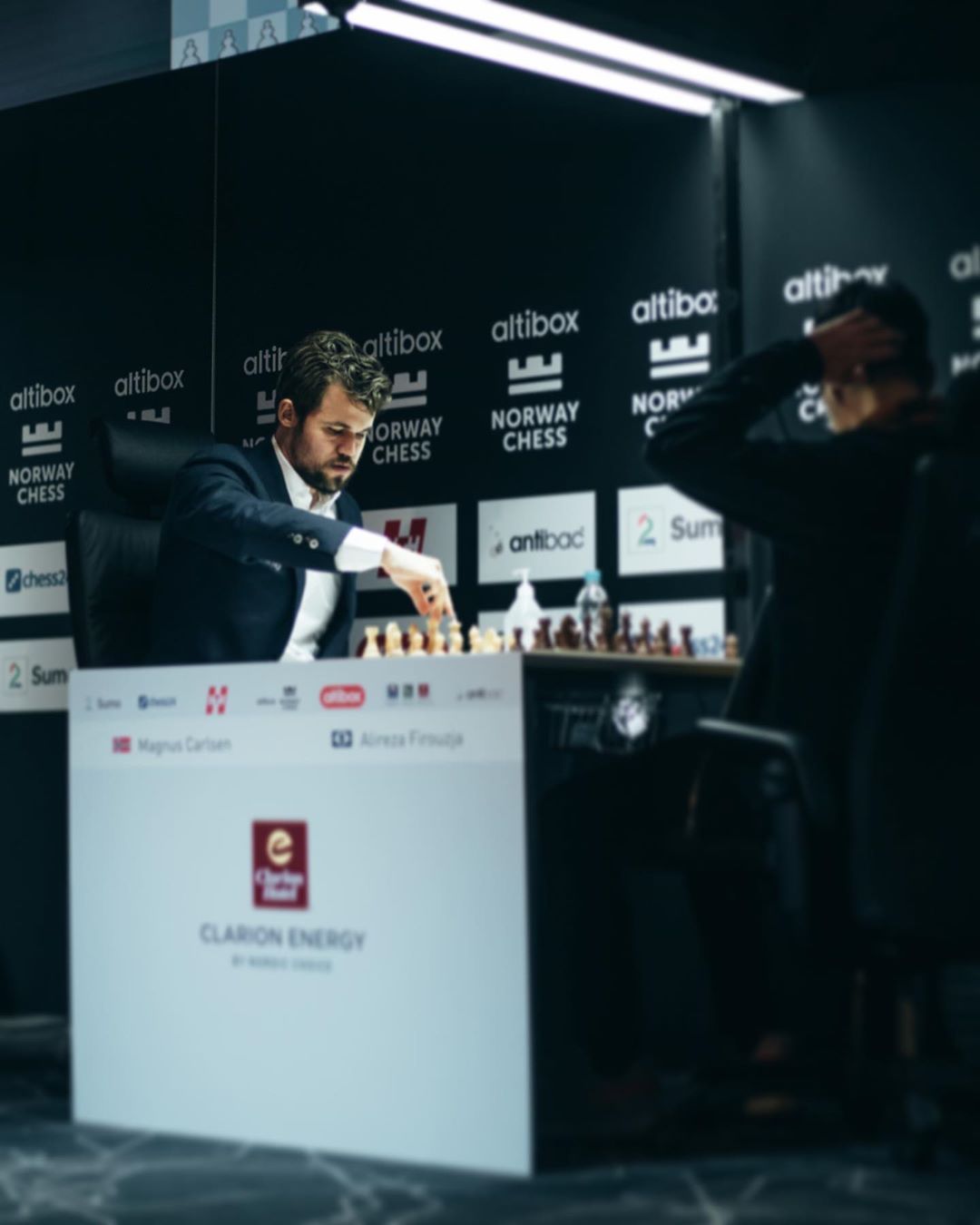 World chess champion Magnus Carlsen faces first defeat in two years