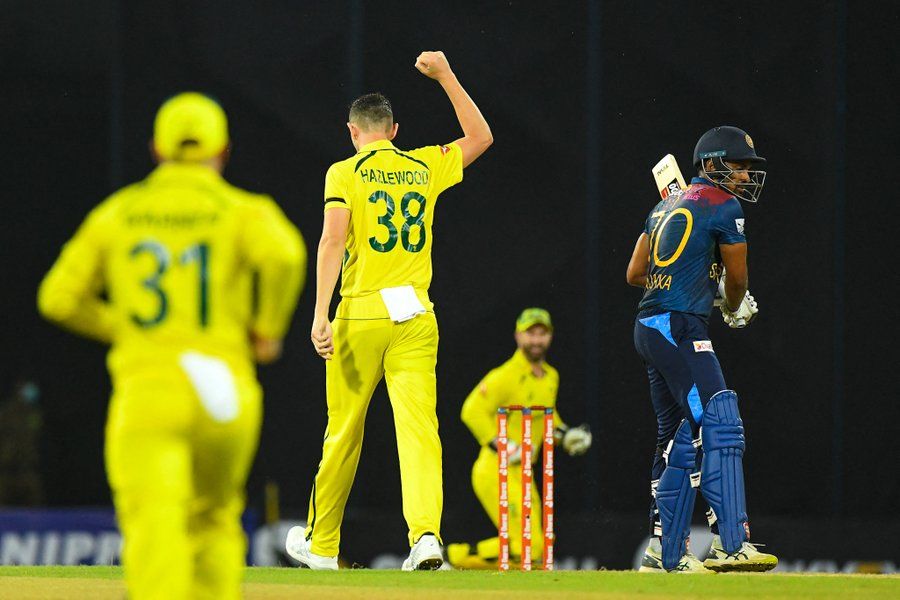 W,0, 1, W, 0, W: Hazlewood delivers fiery over for Australia vs Sri Lanka