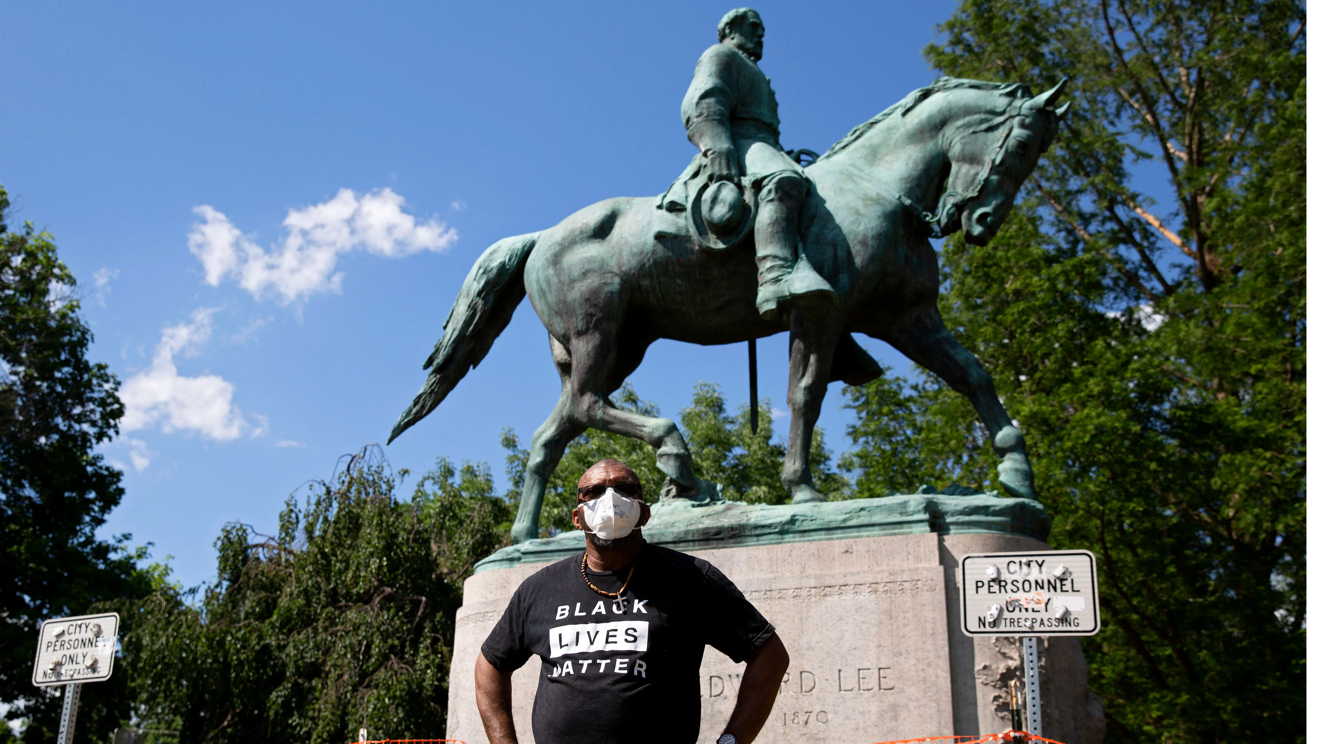 Virginia city takes down statues that sparked violent protests
