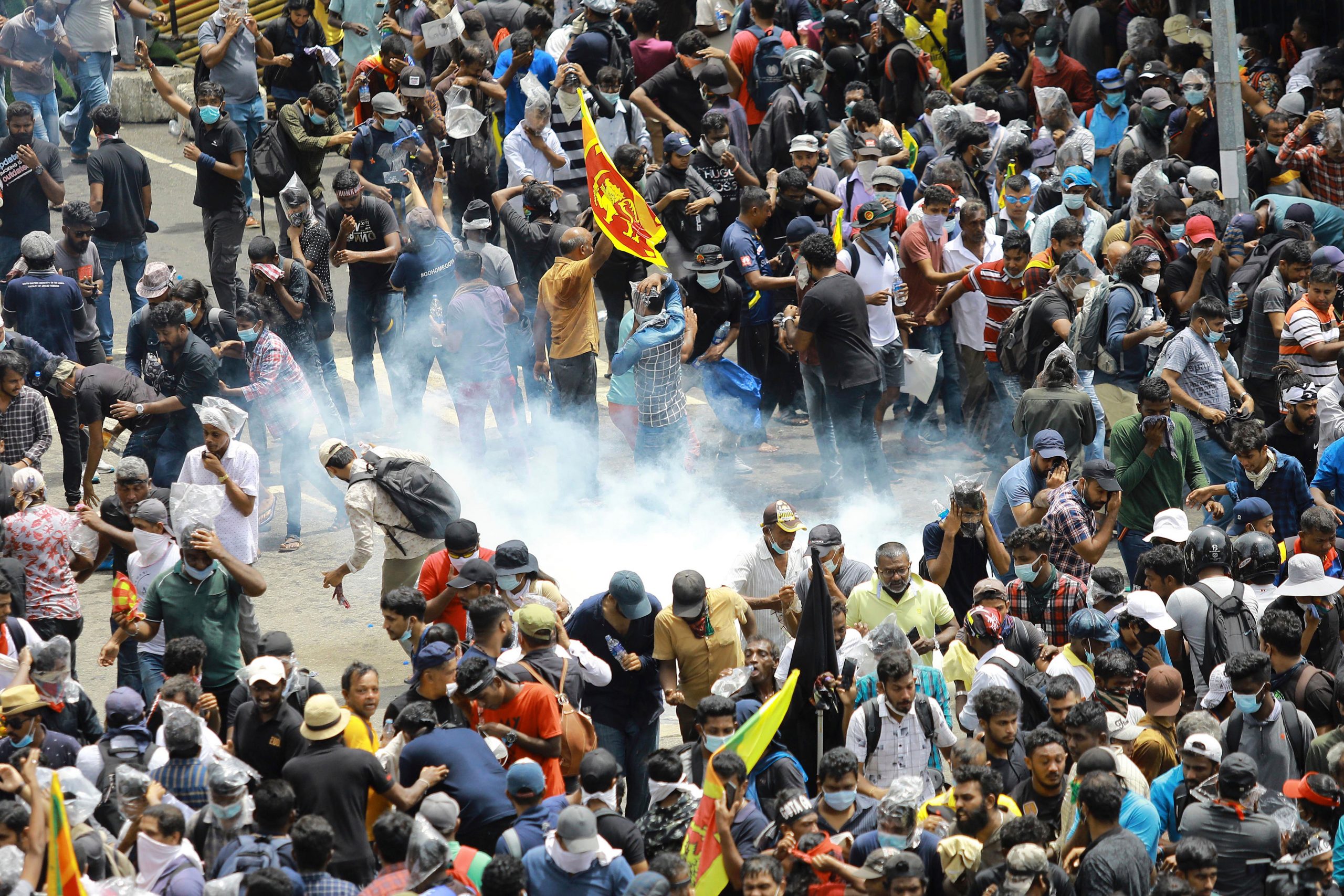 Watch: Protestors set Sri Lanka PM  Ranil Wickremesinghe’s house on fire