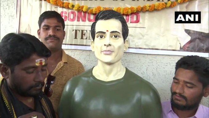 ‘He has attained the place of god’: Telangana locals dedicate temple to Sonu Sood
